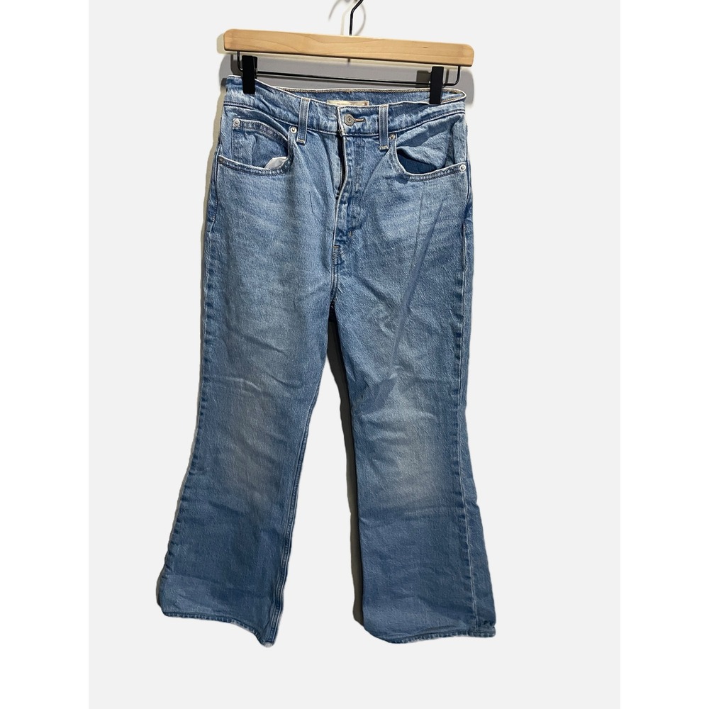 Levi's 70s‎ High Flare Jeans Womens 28 Blue Medium Wash Denim Retro Boho